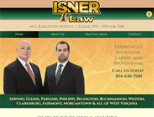 Tablet Screenshot of isnerlaw.com